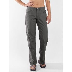 KUHL Free Range Athletic Cargo Pants Women Gray Outdoor Hiking Size 12 short